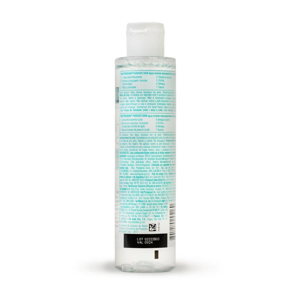 Neutrogena Purified Skin Água Micelar Demaquilante 200ml