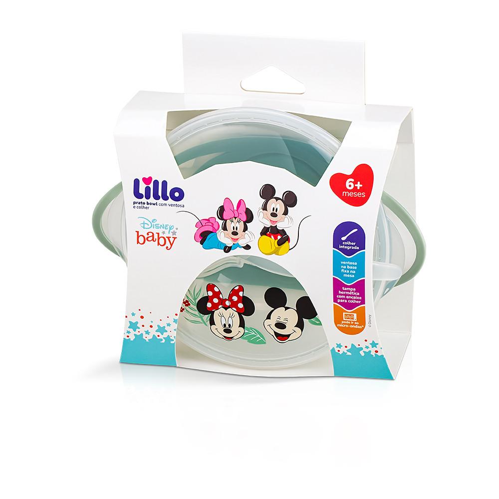 Prato Infantil Bowl Com Colher E Ventosa Disney - Lillo