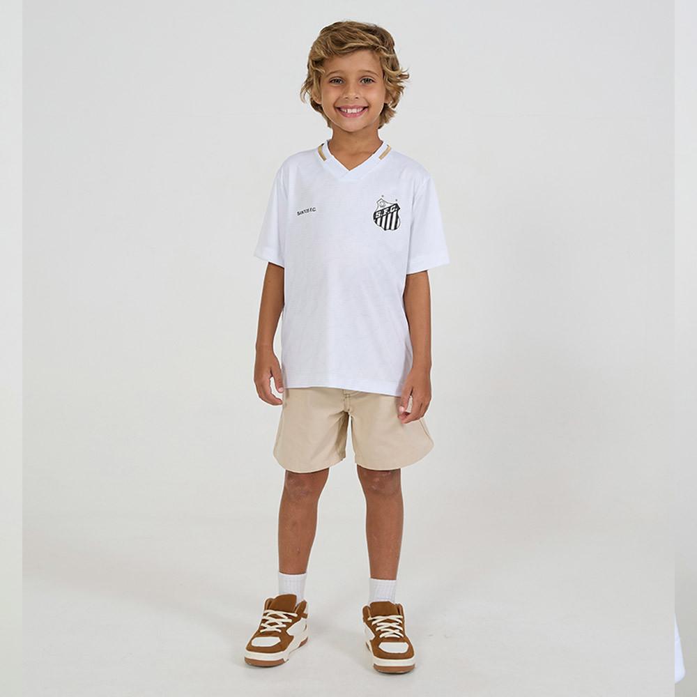 Camisa Santos Deslocar Infantil Juvenil Oficial