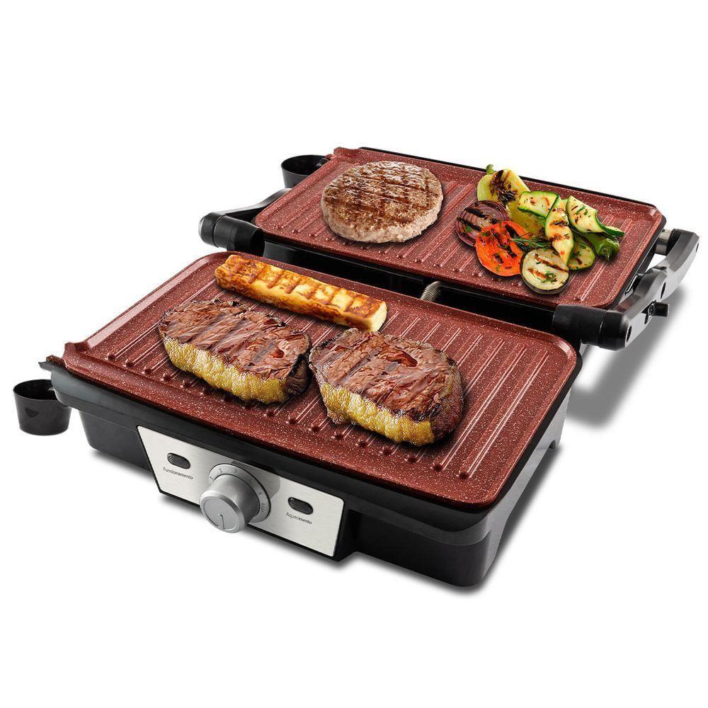 Grill Philco Pgr19pi Inox Antiaderente Redstone 220V