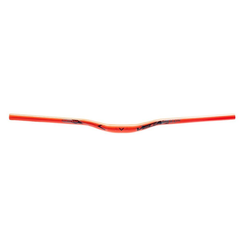 Guidão Curvo De Alumínio 780mm Vega Laranja Neon