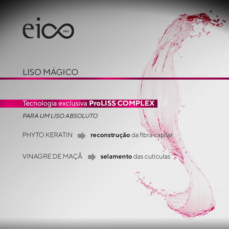 Eico Professional Shampoo Creme De Hidratação Liso Mágico Sem Sal 300ml