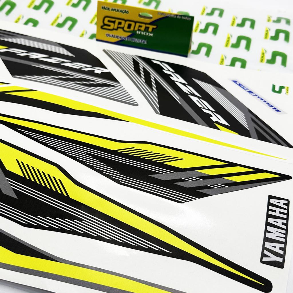 Kit Adesivos Para Yamaha Fazer 150 Sed Ys 2016 Moto Preta