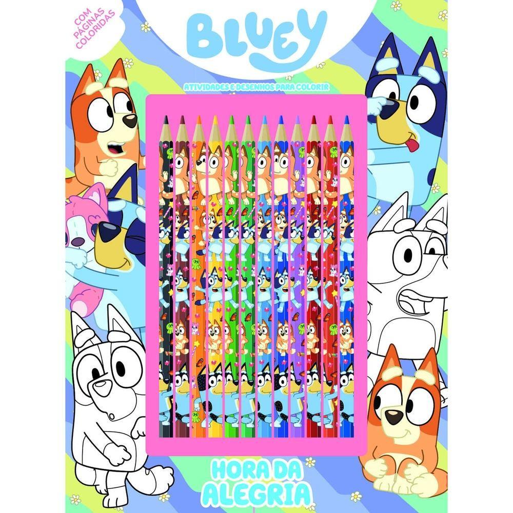 Bluey Hora Da Alegria - Atividades E Desenhos Para Colorir