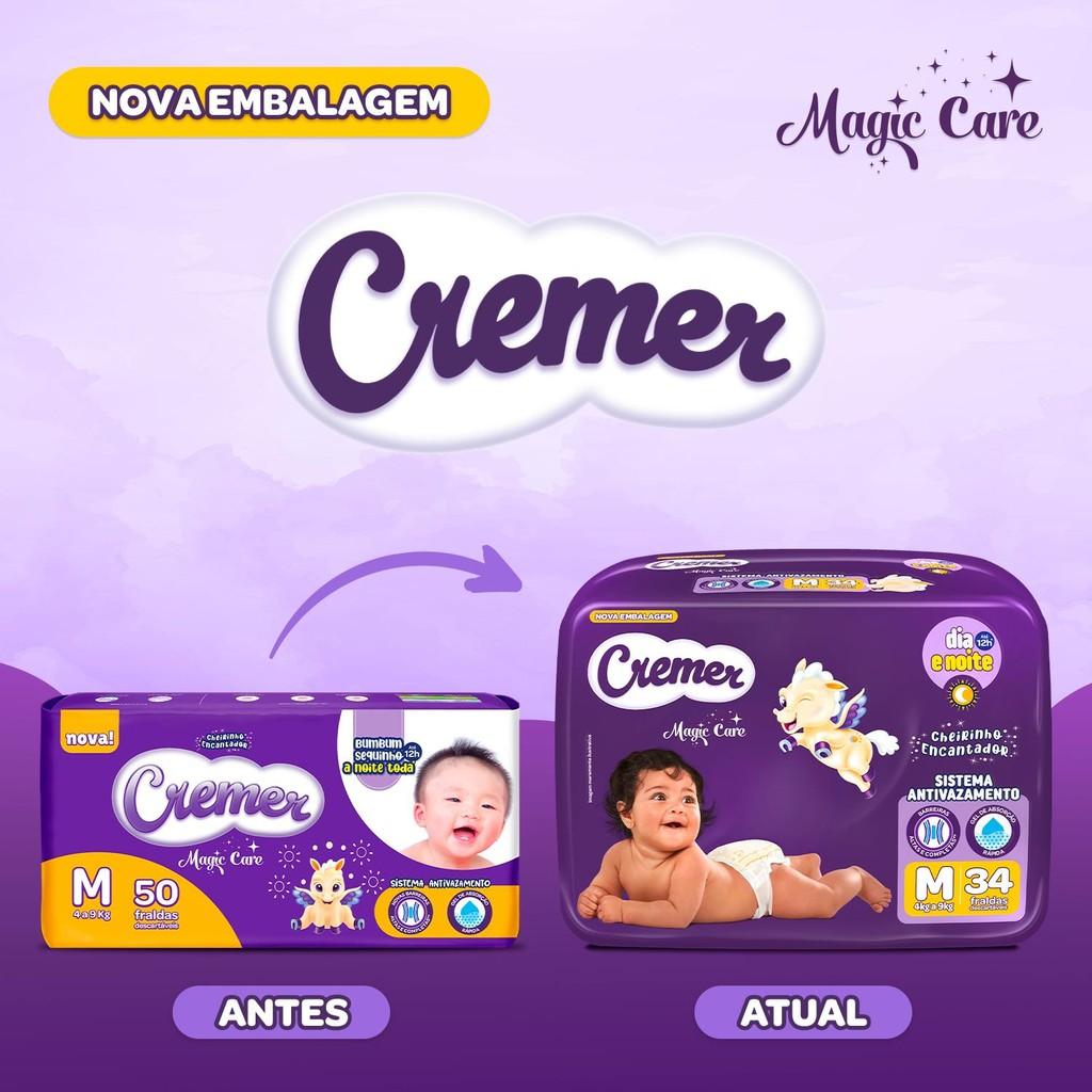 Fralda Cremer Econômica M 34 Unidades
