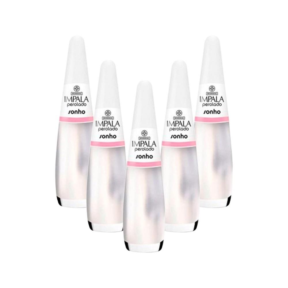 Kit Esmaltes Impala Perolado Sonho (5 Unidades)
