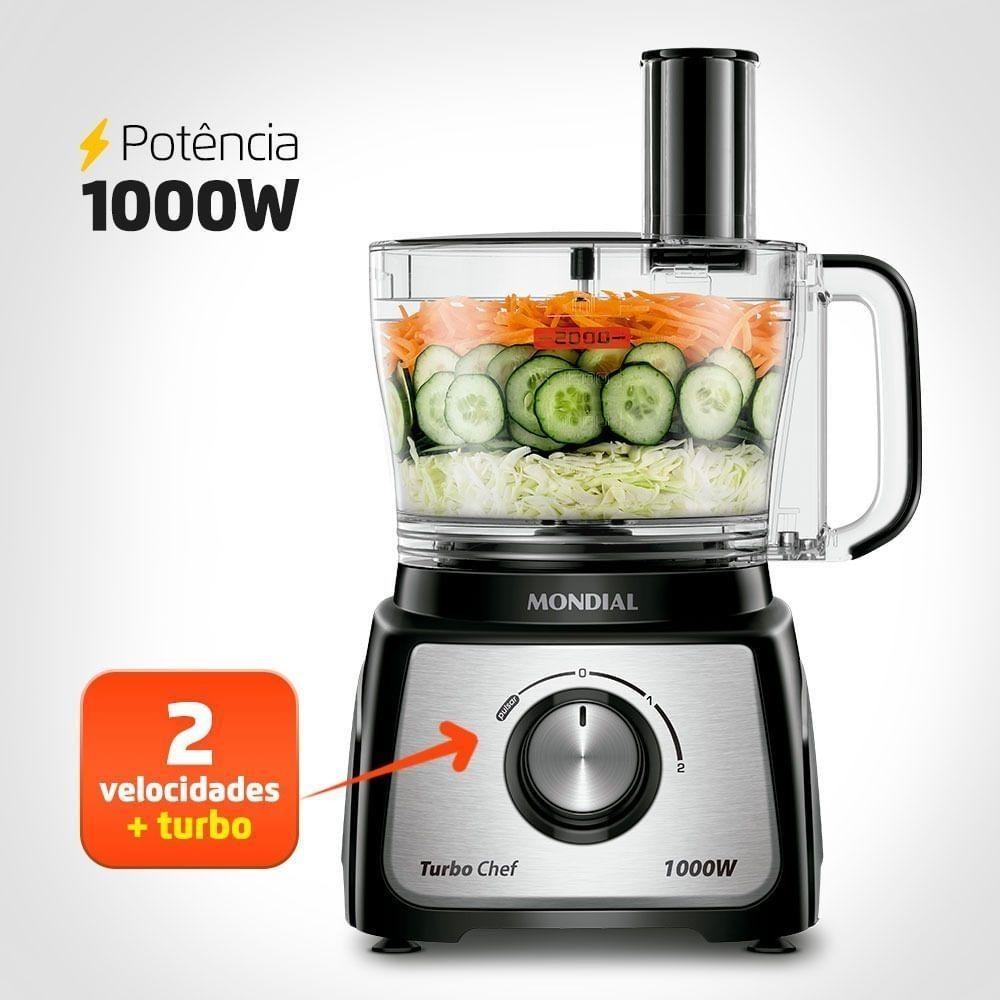 Multiprocessador Turbo Chef 5 Em 1 Mondial Mpn-01-b 127v