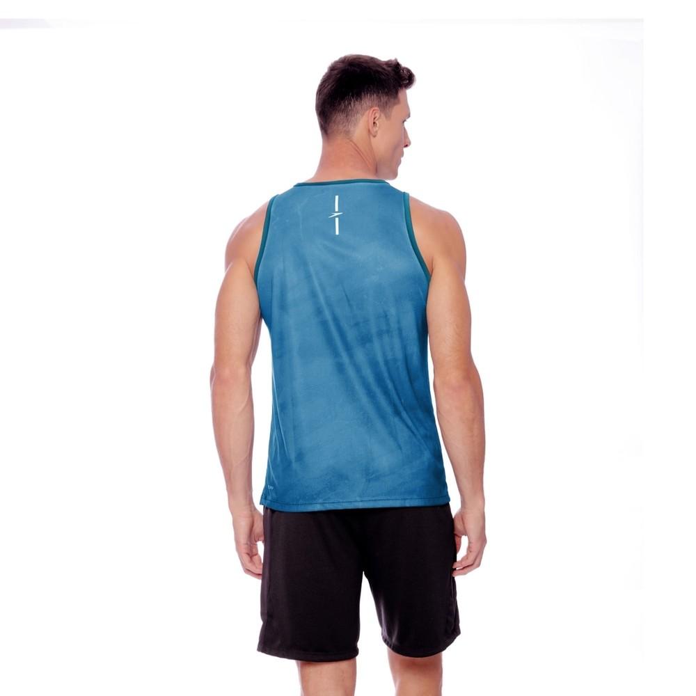Regata Masculina Para Corrida Blur Tecnologia Antiodor Fastdry Speedo- Verde Petroleo