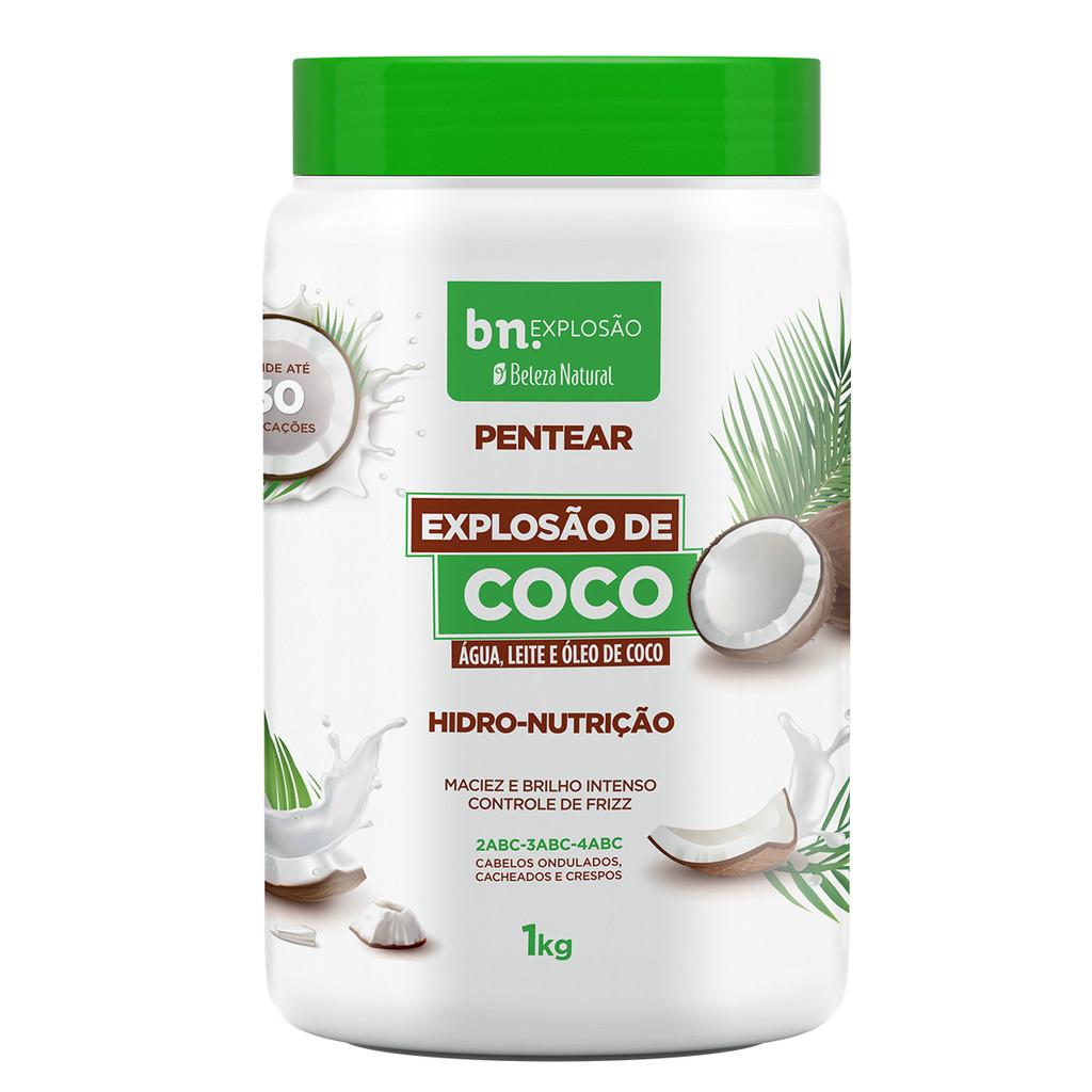 Kit Shampoo 200ml + Condicionador 200ml + Pentear Explosão De Coco 1kg