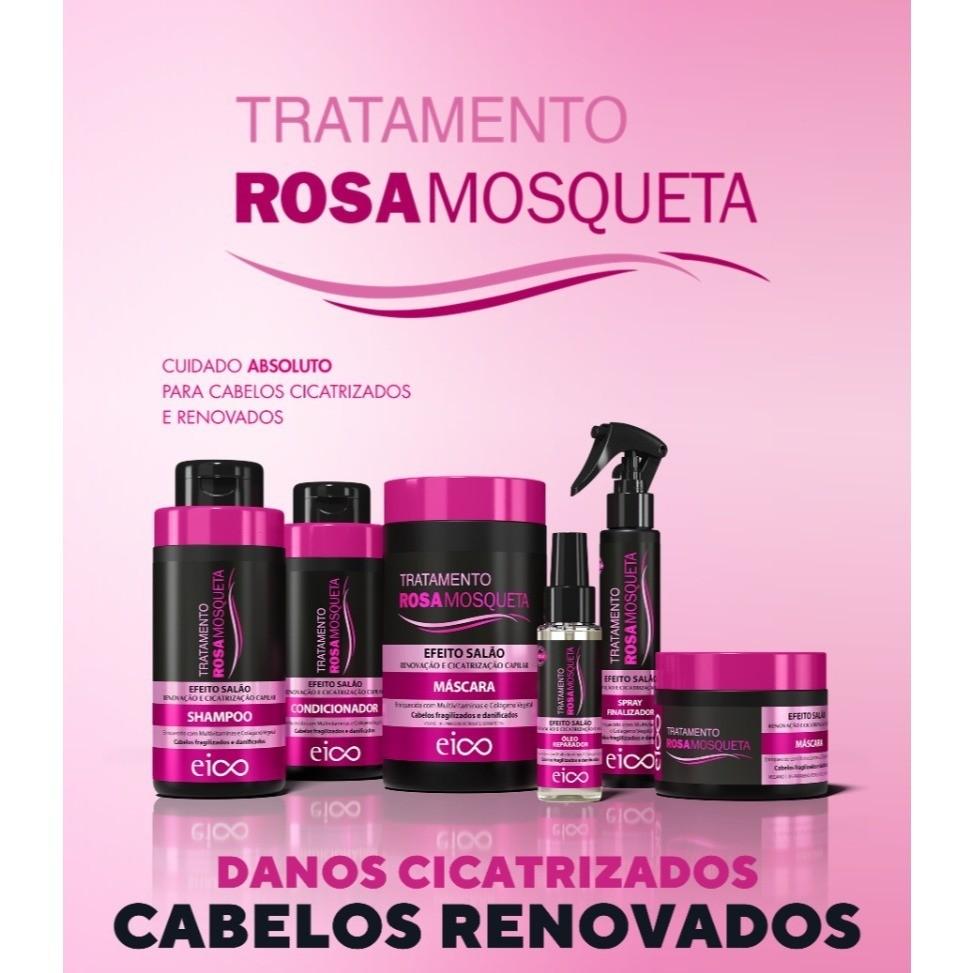 Eico Óleo Reparador De Pontas Rosa Mosqueta Proteção Térmica Filtro Uv Maciez Brilho 60ml