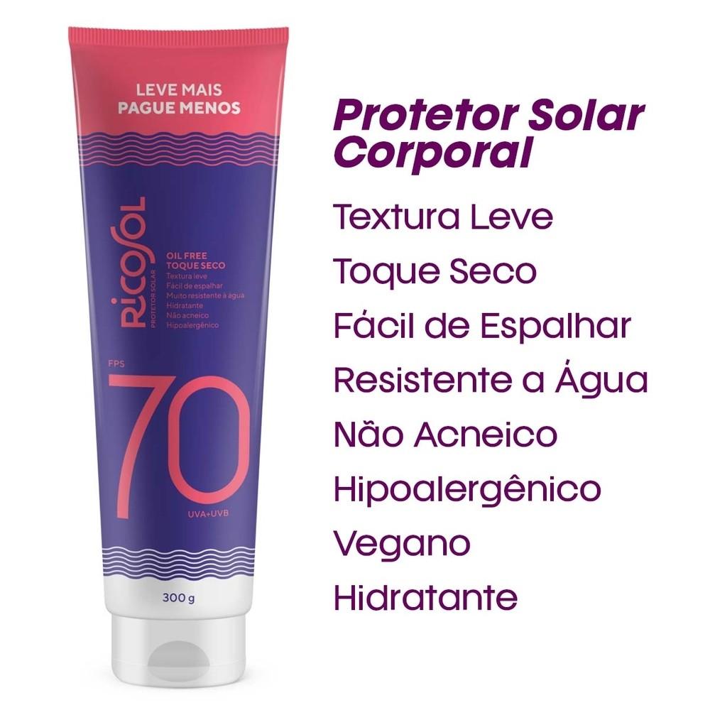 Ricosol Protetor Solar FPS 70 - 300 G
