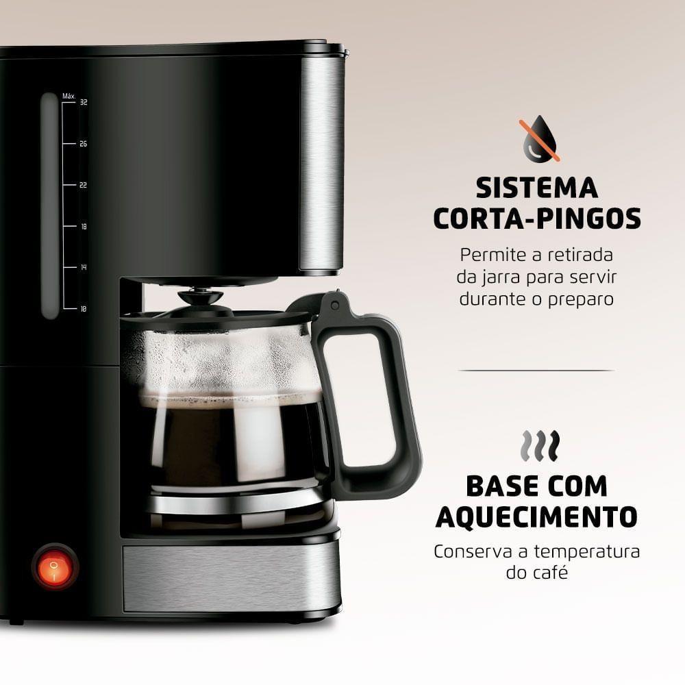 Cafeteira Elétrica Mondial C-44-32x-sdi Preto/inox 110V