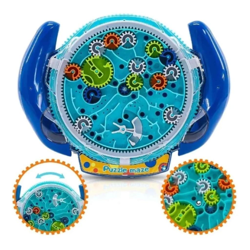 Brinquedo Infantil Educativo Desafio Iq Labirinto De Engrenagem Nettoy Raciocínio Lógica Jogo