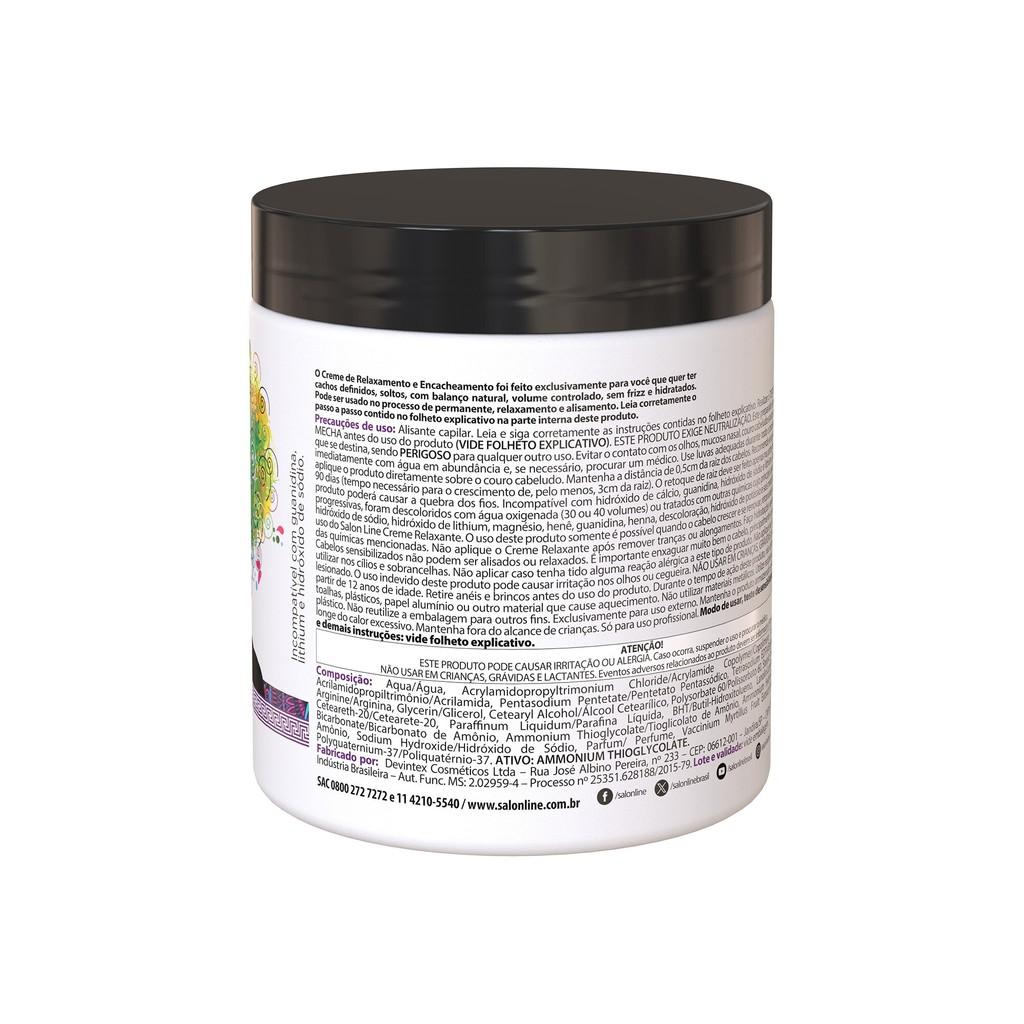 Creme De Relaxamento Permanente Afro Salon Line 500g