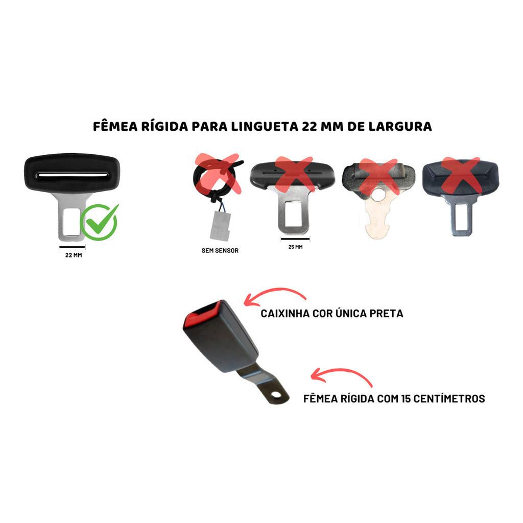 Par Fêmeas Fechos Hastes Rígidas Conector Renault Clio