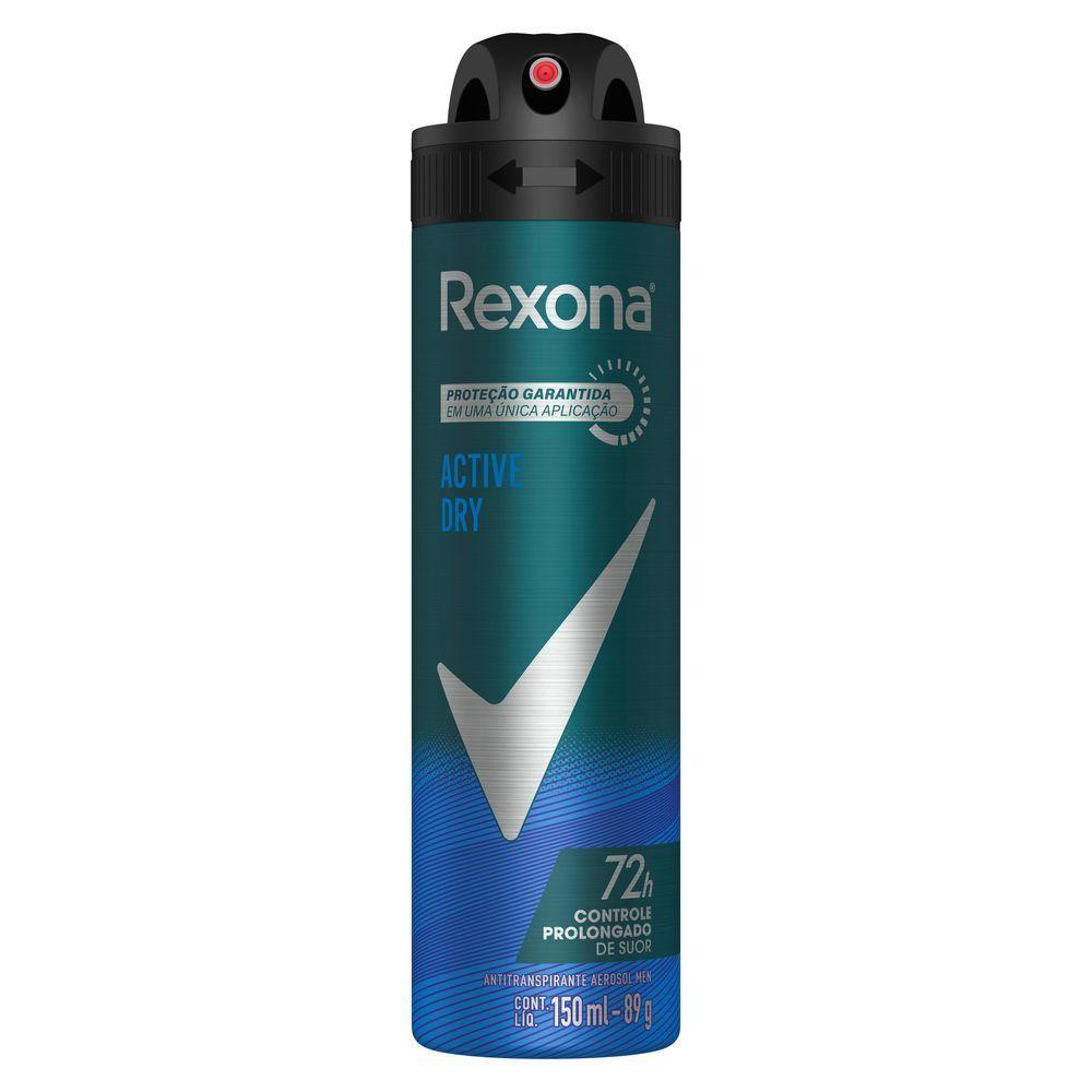 Kit 6 Desodorantes Rexona Men Aerossol Antitranspirante Active 150ml