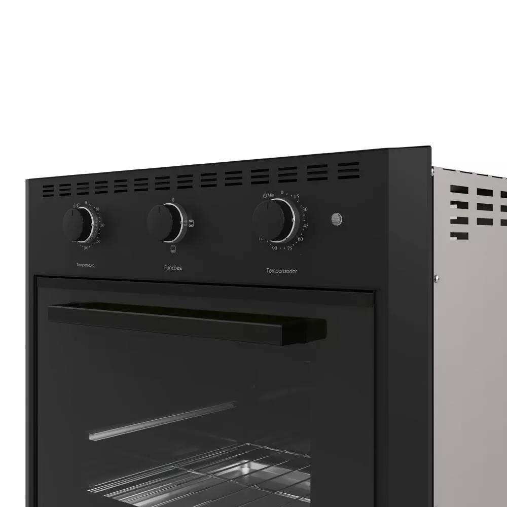 Forno Elétrico De Embutir Nardelli 60 Litros Black E60 220V