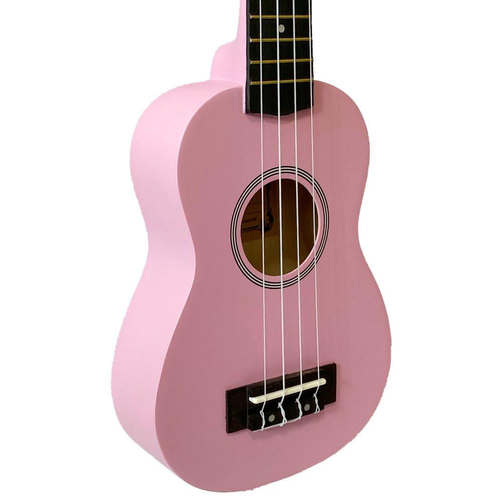 Ukulele Rosa Seven Soprano Suk-07 Pi C/Capa E Afinador