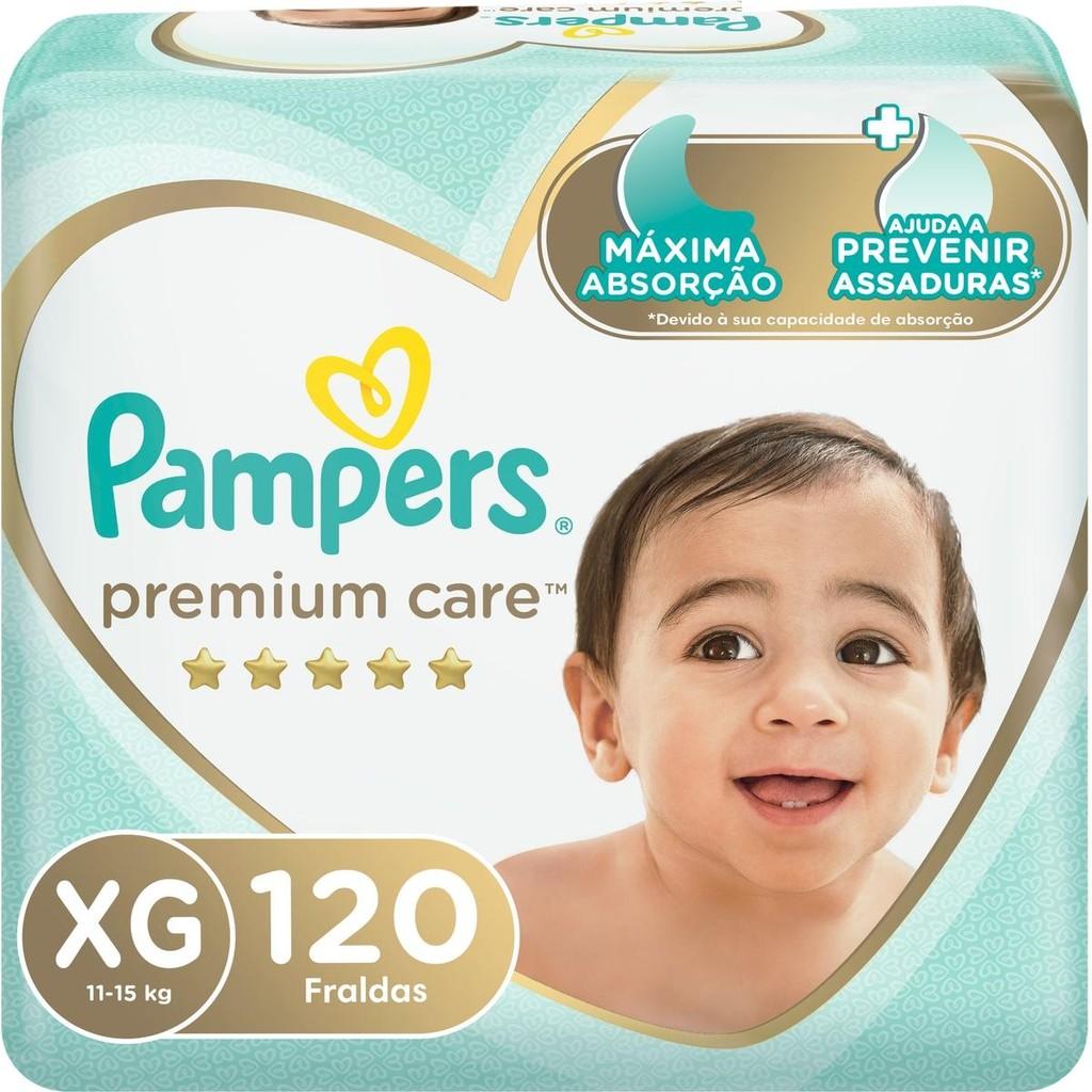Fralda Pampers Premium Care Topíssima Xg Com 120un