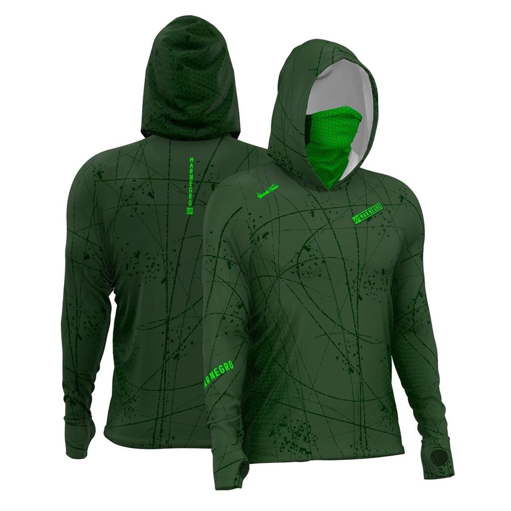 Camiseta De Pesca Masculina X-protection 360 Sublimada By Eduardo Monteiro - Mar Negro