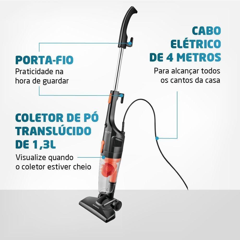 Aspirador De Pó Mondial Turbo Cycle Preto Laranja Ap-35 110V