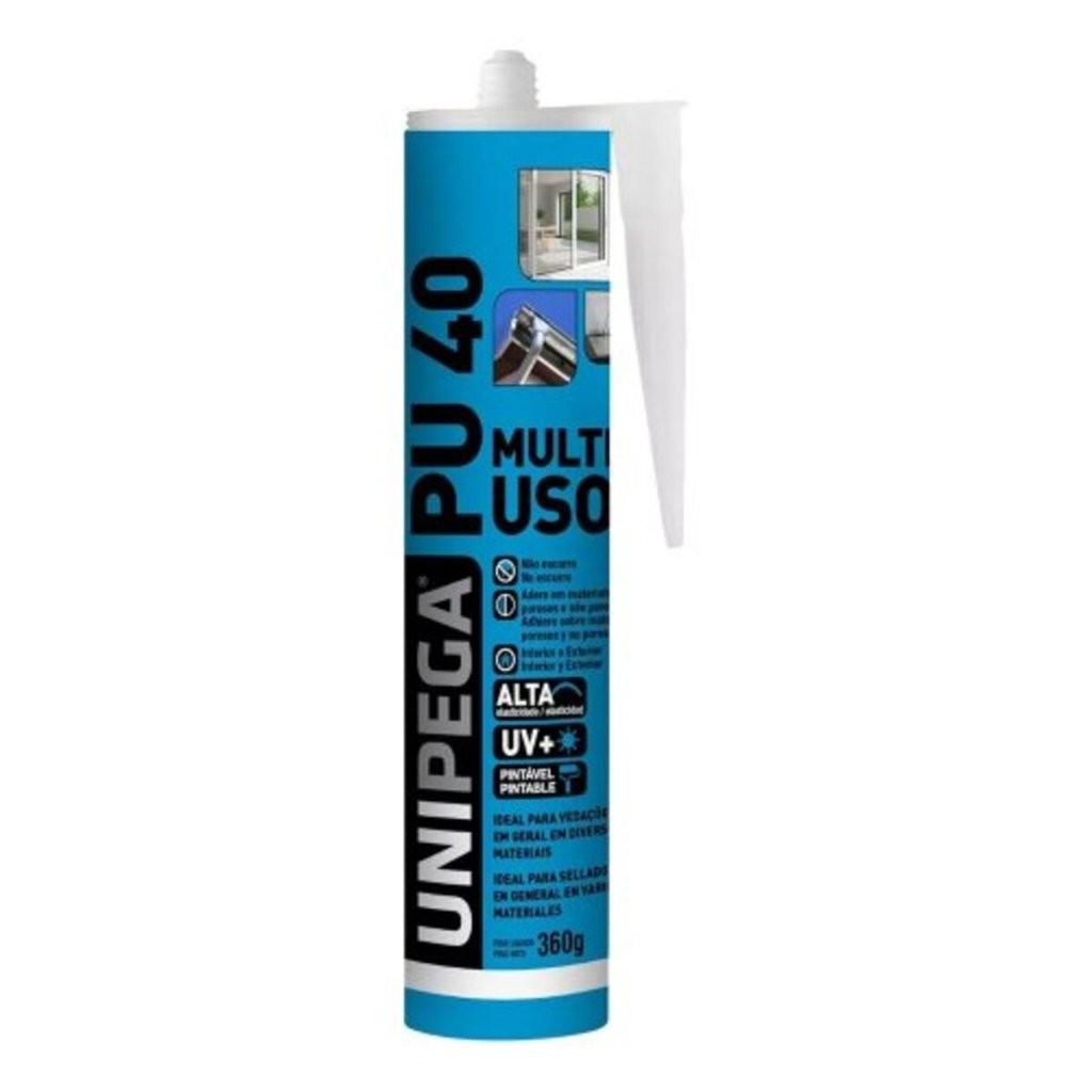 Adesivo Pu40 Multiuso Preto Cartucho 360g Unipega