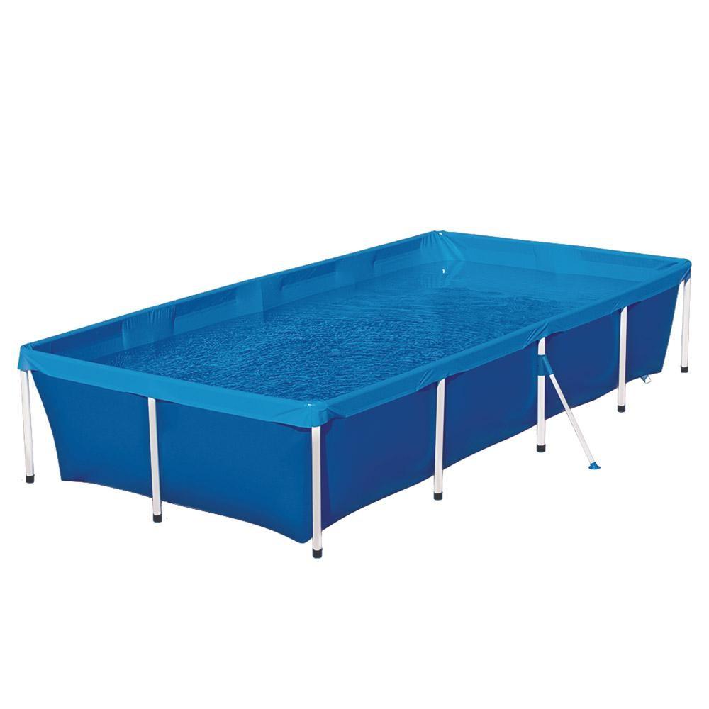 Piscina Retangular 3000 Litros Capa E Forro Mor
