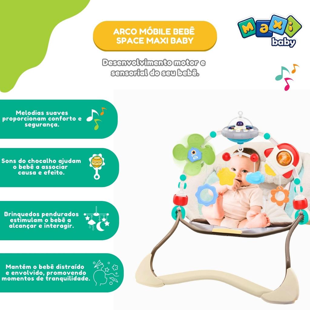 Móbile Bebê Arco Para Carrinho E Berço Space - Maxi Baby