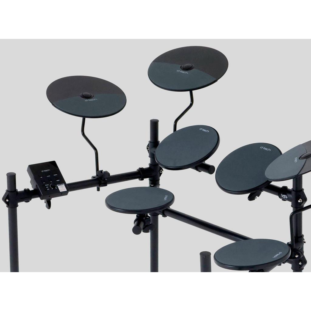 Bateria Eletrônica Dtech Pulse Completa Em Eva Preto