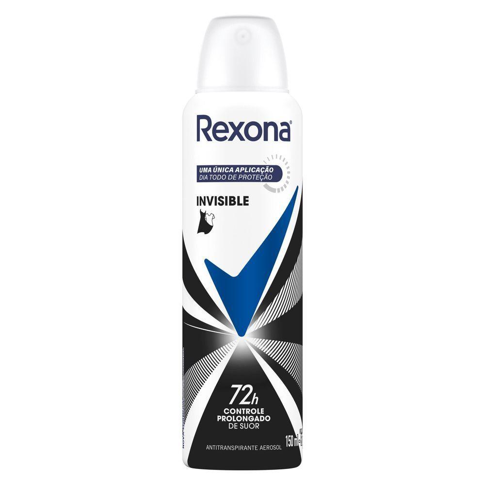 Desodorante Antitranspirante Rexona Feminino Invisible 150ml