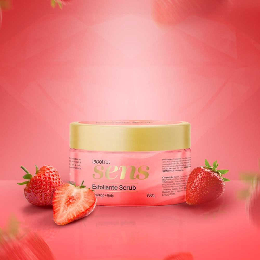 Esfoliante Corporal Scrub Morango E Rubi 300G Labotrat
