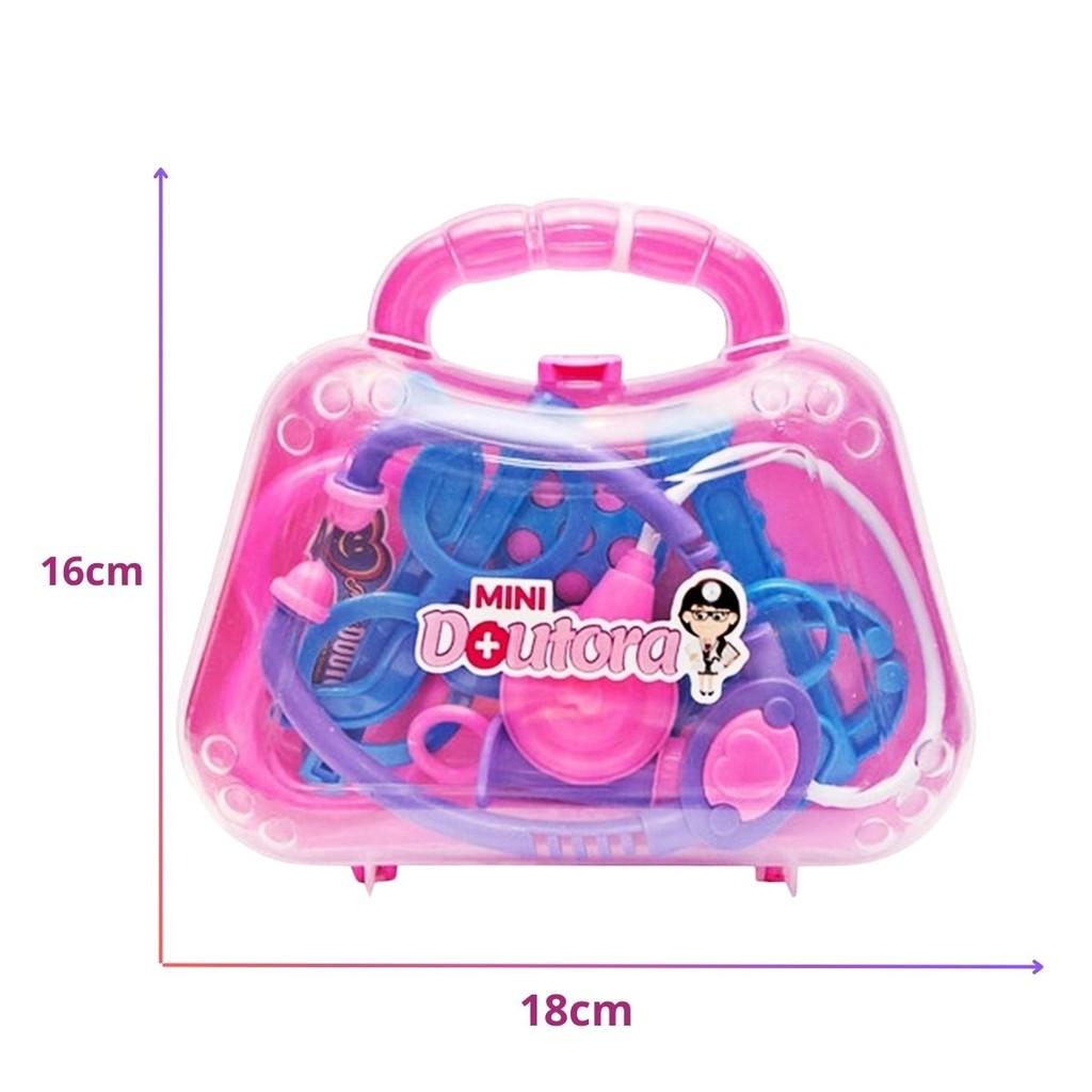 Brinquedo Mini Doutora Conjunto Médico Rosa 1268 - Pakiplast