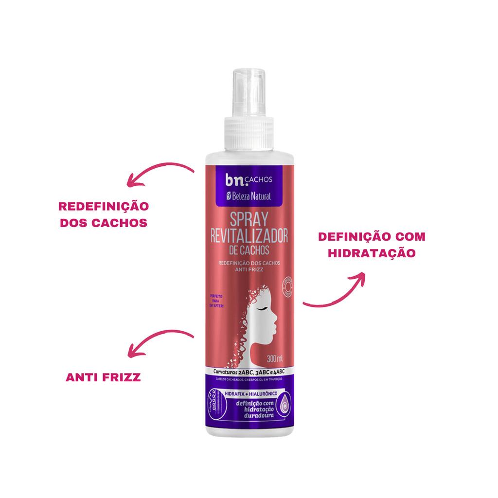 Kit Spray De Revitalização De Cachos 300ml + Seiva De Finalização 300ml Bn.cachos
