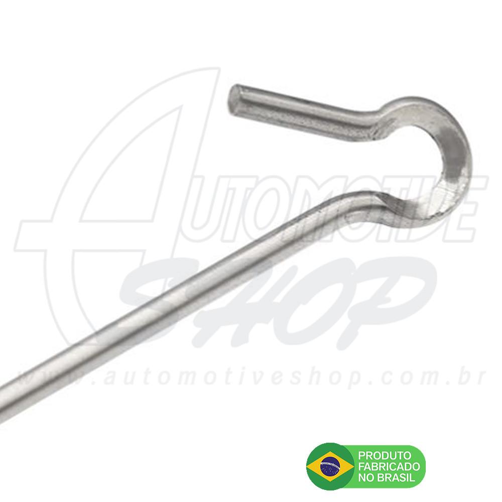 Antena Corta Pipa Moto Retratil Guidão Aço Inox Zincda M8/m1