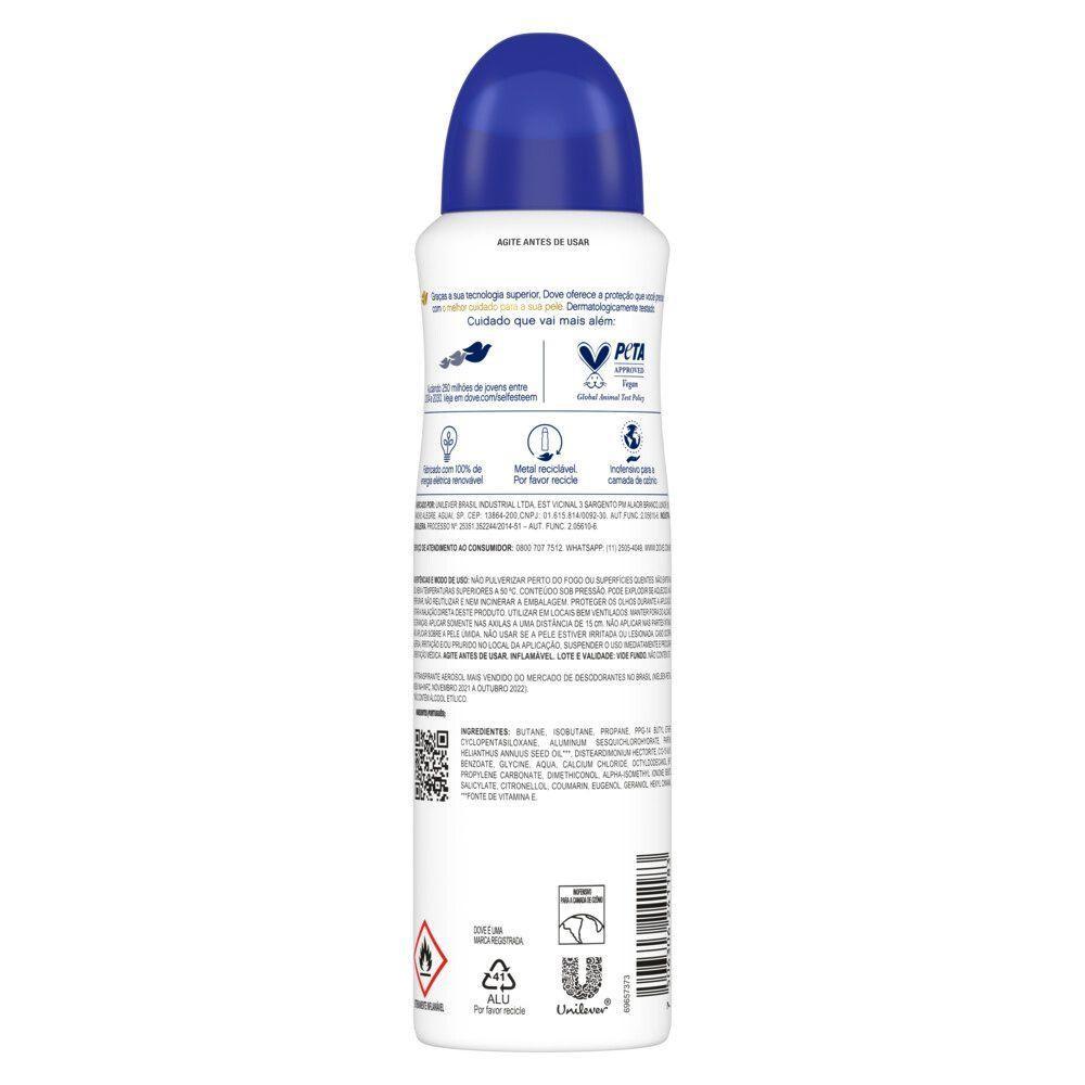 Kit 6 Desodorantes Dove Antitranspirante Aerossol Original 150ml