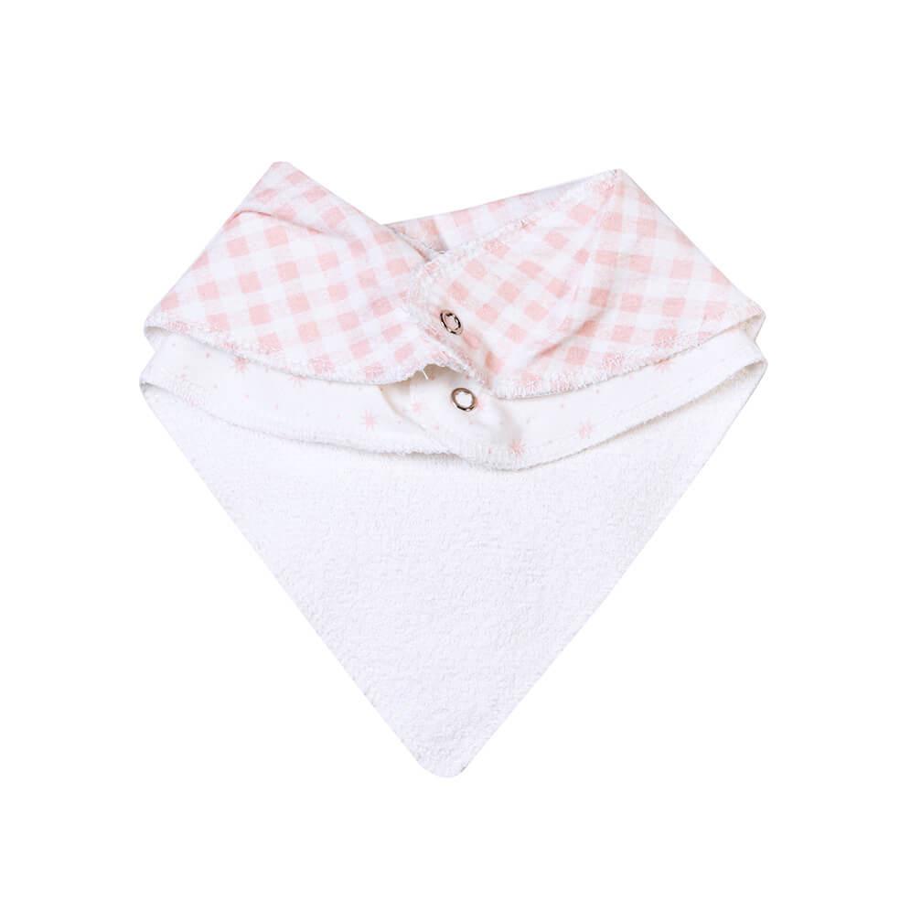 Kit Babador Bandana Bordados Papi Flanelado - 2 Peças