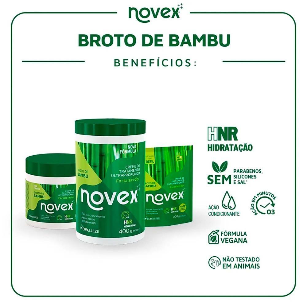 Creme De Tratamnto Novex Broto De Bambu 1kg