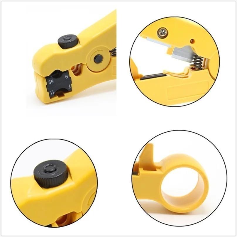 Alicate Decapador Universal De Cabos Utp Stp Amarelo