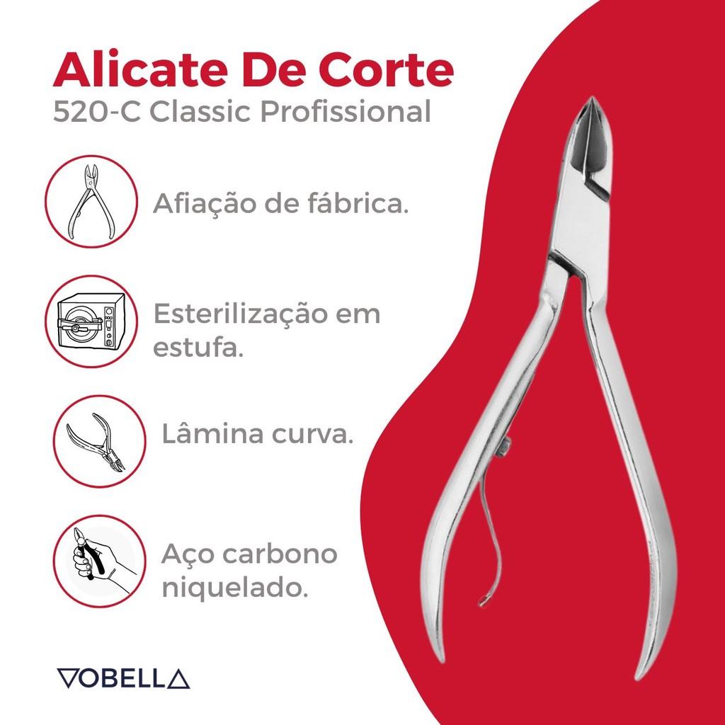 Alicate De Corte Unha 520-c Classic Aço Profissional Mundial