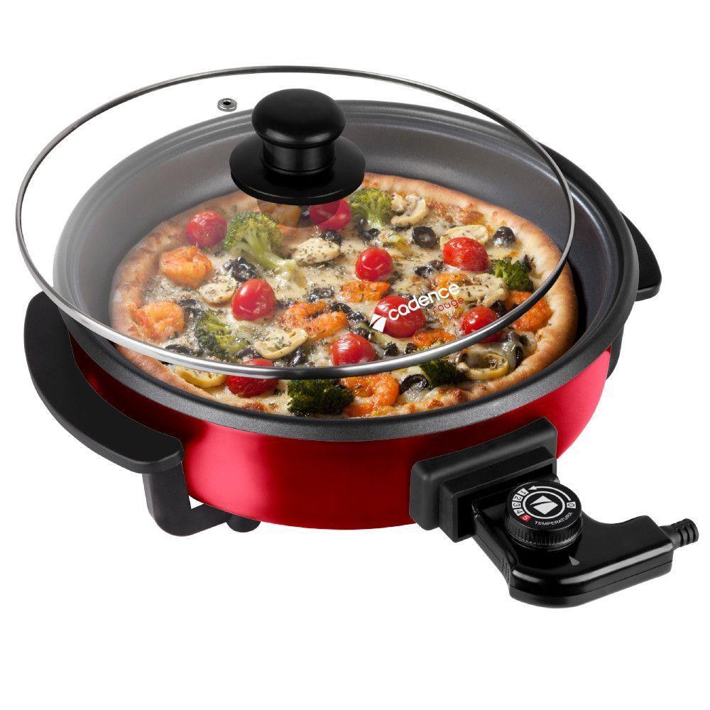 Panela Elétrica Cadence Pan610 Multifuncional Rouge 5 Níveis De Temperatura 1250w
