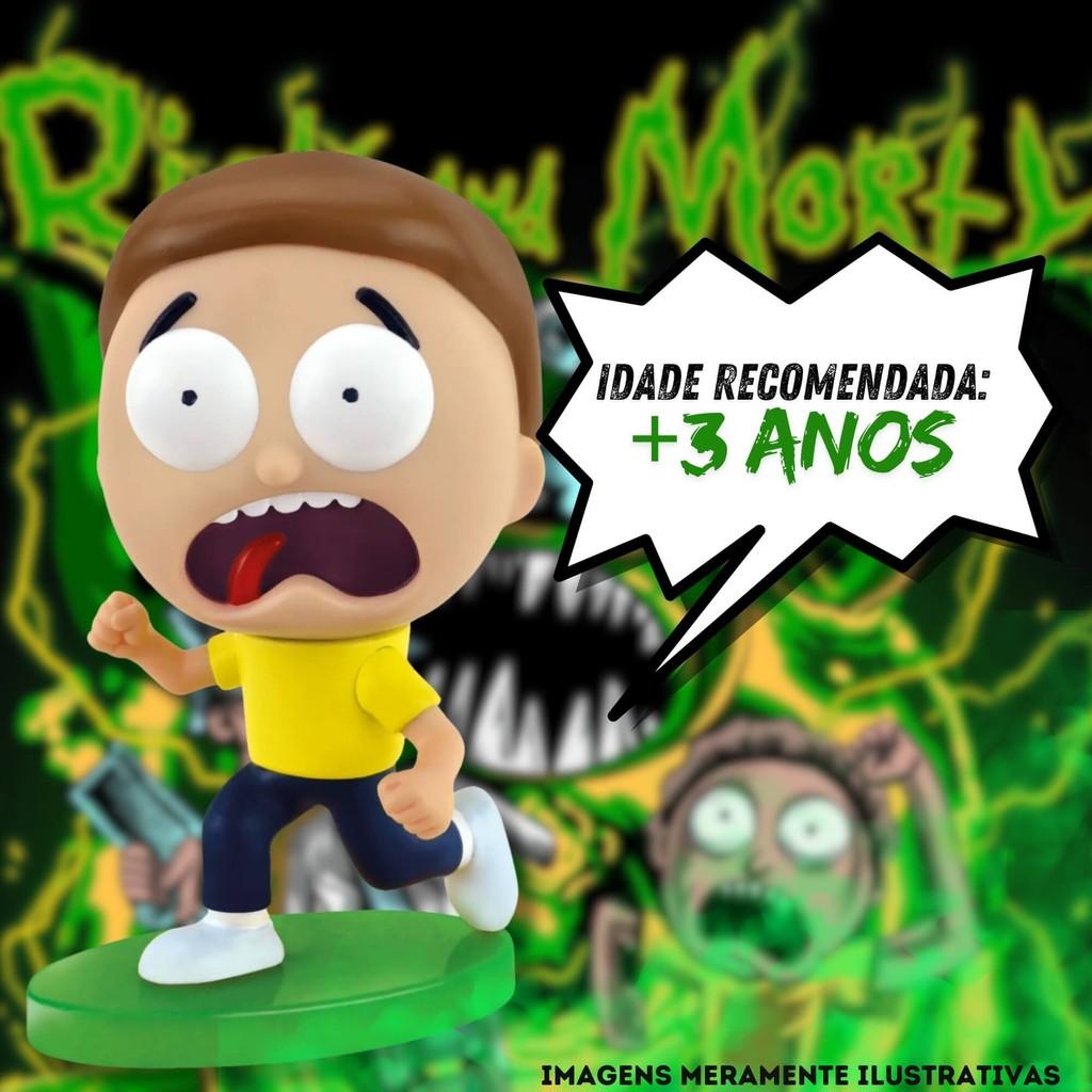 Kit Fandom Box Rick E Morty Boneco 11cm Miniatura Colecionável Material Vinil Atóxico Lider