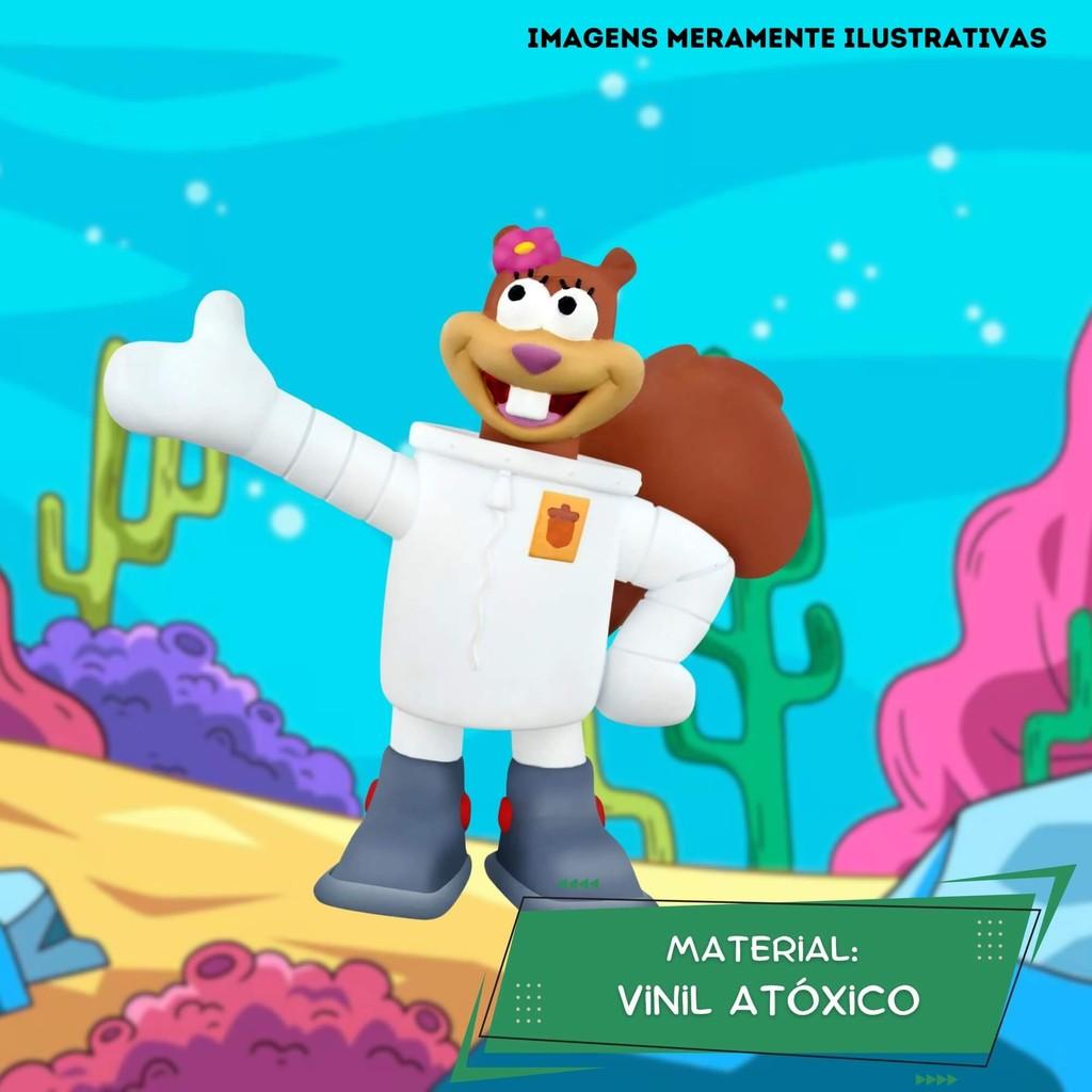 Fandom Box Turma Do Bob Esponja Boneco 11cm Miniatura Colecionável Material Vinil Líder