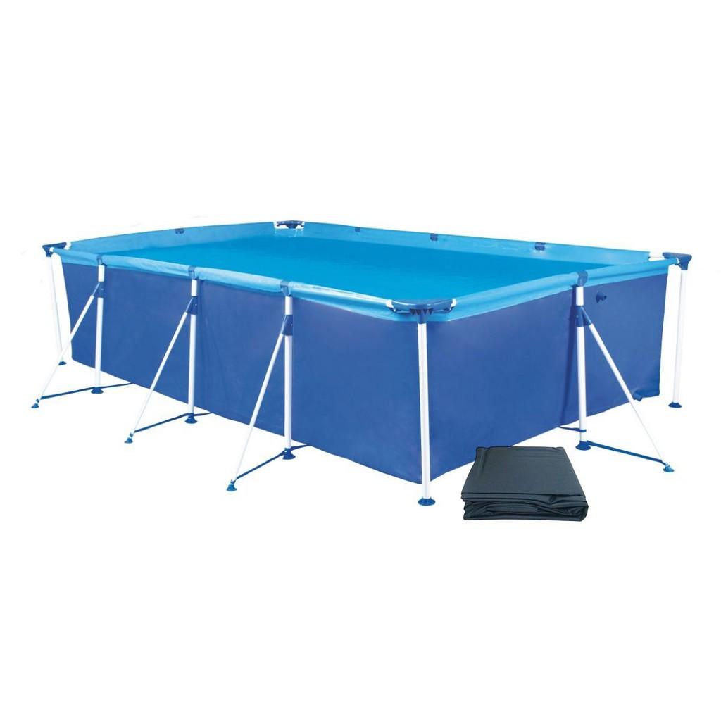 Piscina Mor Com Capa Retangular 6200 Litros Estruturada Premium