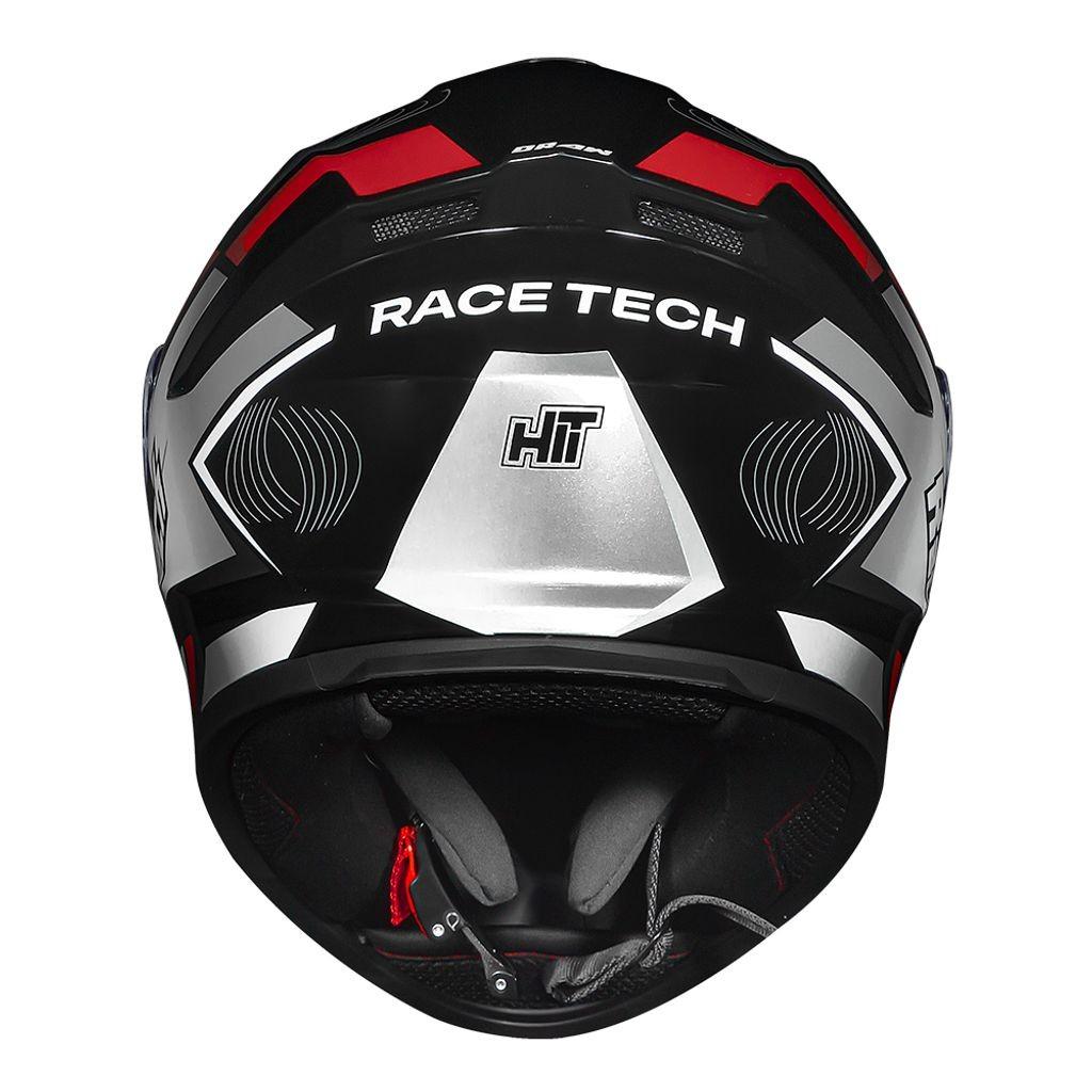 Capacete Race Tech Hit Draw Cinza