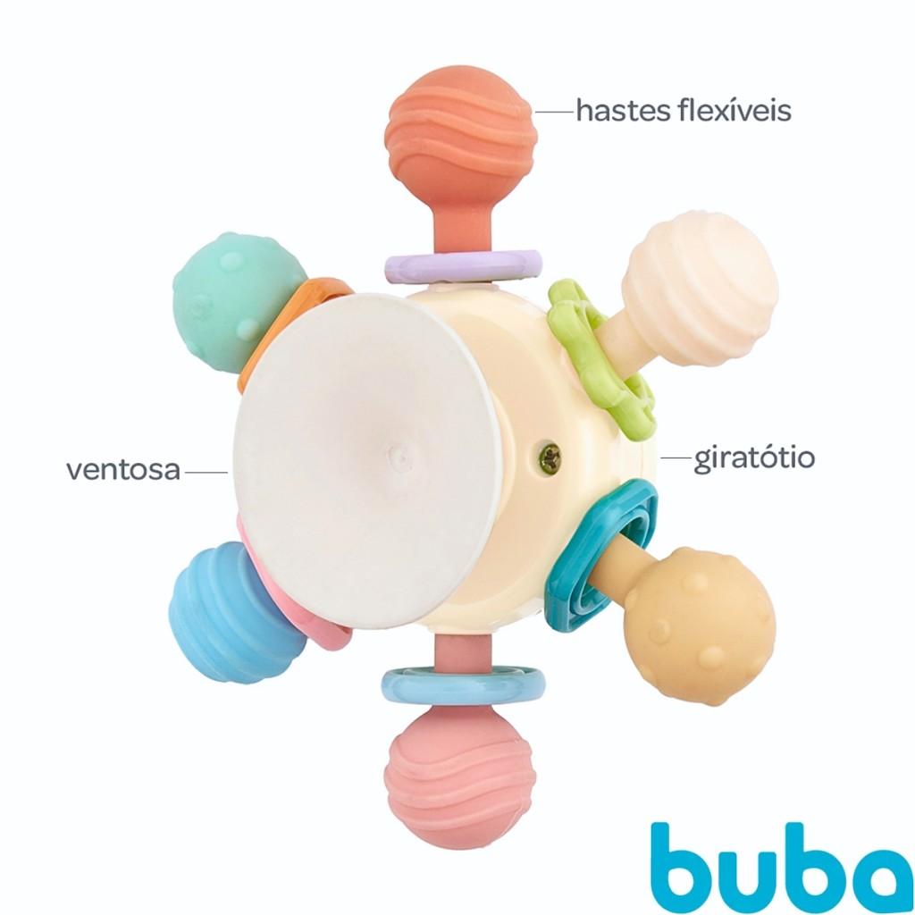 Mordedor Com Ventosa Spinner Colorido - 19688 Buba