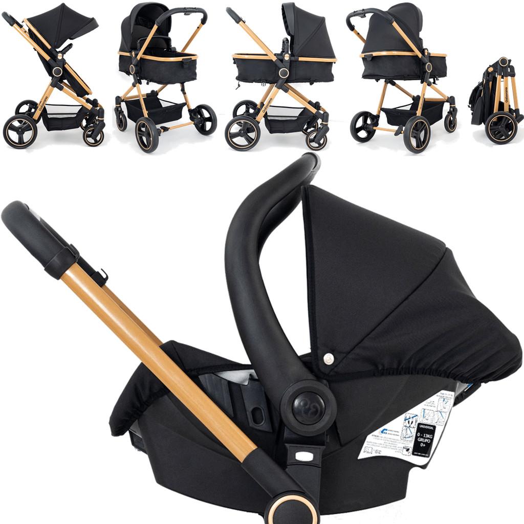 Carrinho De Bebe Moises Bebe Conforto Base Galzerano Ivy Gold