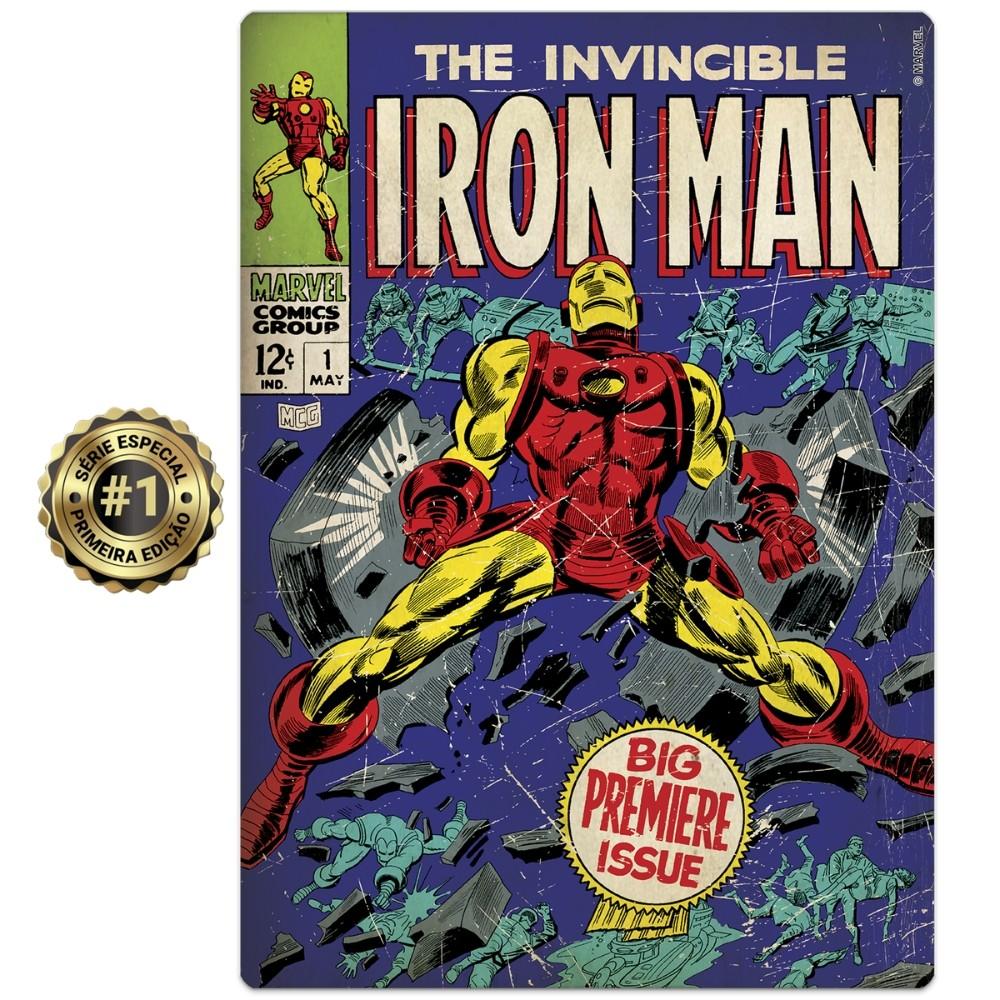 Quebra Cabeça Homem De Ferro 500 Peças Nano Toyster Iron Man Desenho Filme Super Herói Marvel Comics