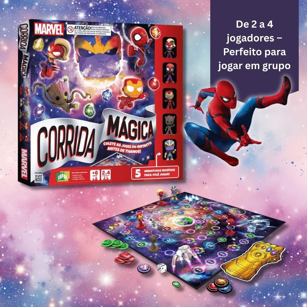 Jogo De Tabuleiro Corrida Mágica C/5 Miniaturas Copag