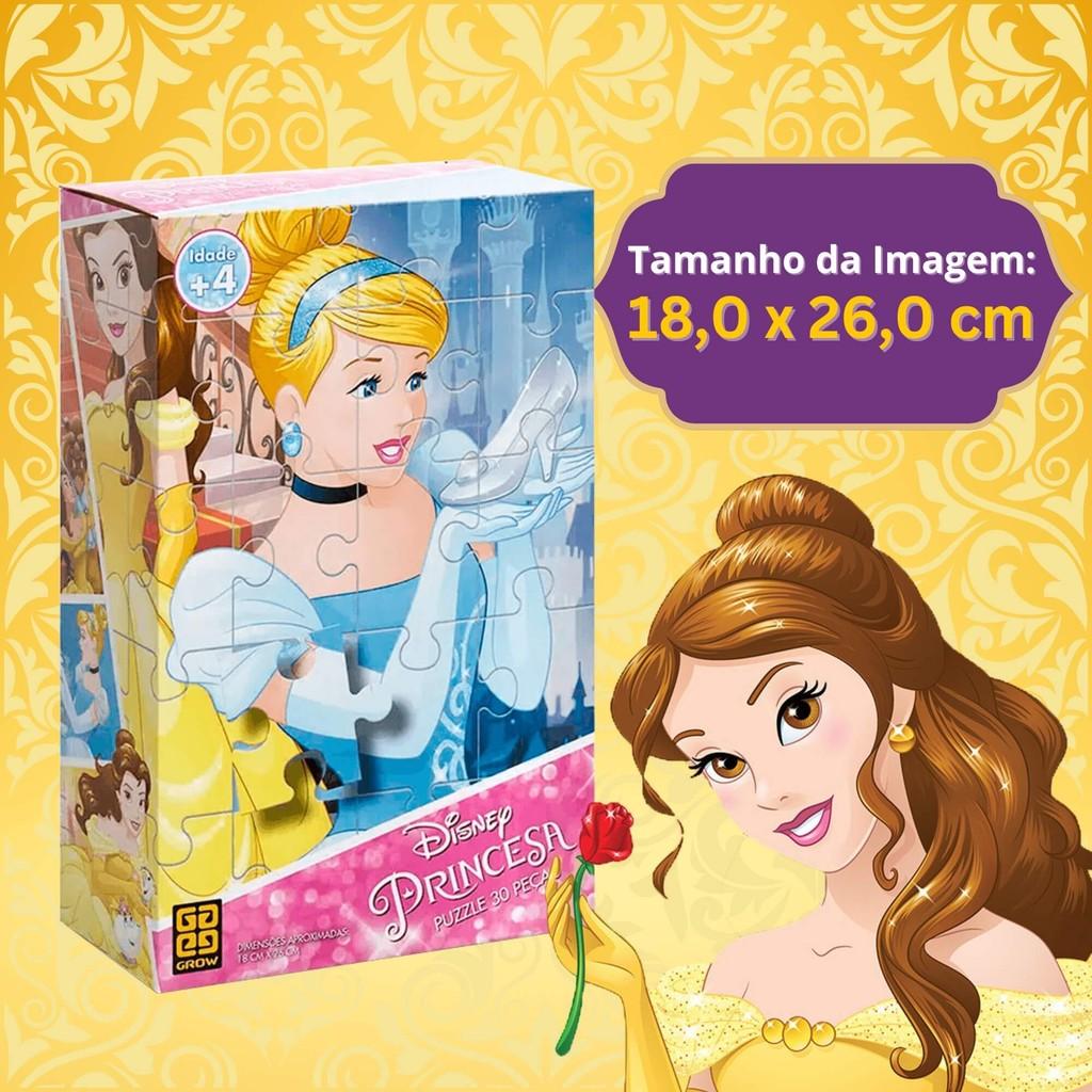 Quebra-cabeça Infantil Princesas 30 Peças Grow