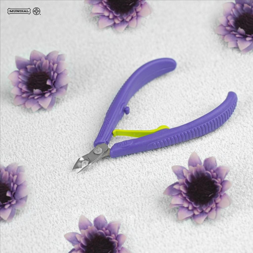 Kit 3 Alicate De Cutícula Com Espátula Flex 168-rl Mundial